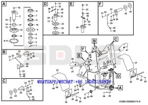 65 SDLG LG936 WHEEL LOADER Front frame system K2500-2925002174