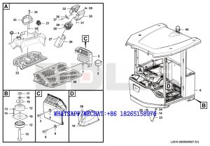 65 SDLG RS8140 ROAD ROLLER Cab assembly L2510-2825000827