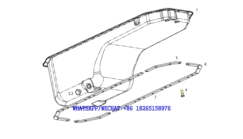 66 DACHAI DEUTZ BF6M1013 DIESEL ENGINE OIL PAN