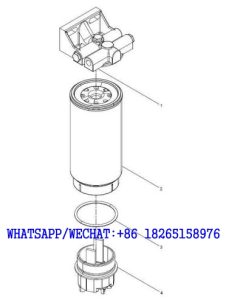 66 WEICHAI WP6G125E202 DHB06G0200 DIESEL ENGINE 612600081320 Fuel filter-water separator A145-4110001949