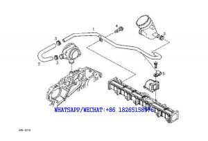 67 SDLG LG6225E HYDRAULIC EXCAVATOR Breather line A49-6210