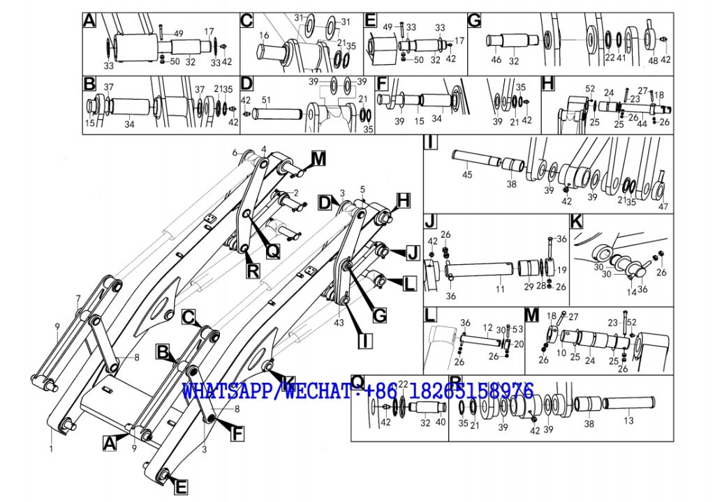 68 SDLG B877 BACKHOE LOADER PARTS CATALOG Load equipment H3-2619000102