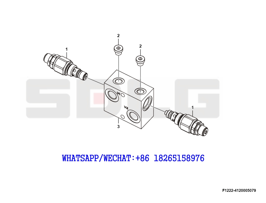 69 SDLG G9190 MOTOR GRADER (45404) Safety valve F1222-4120005079