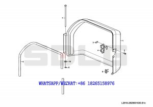 69 SDLG RS8140 ROAD ROLLER Protecting cover L2918-2929001630