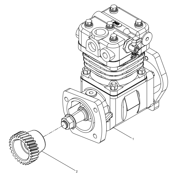 69 WEICHAI WP6 DHP06G0215 WP6G125E3 ENGINE Air Compressor Assembly