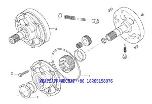 7 SDLG B877 BACKHOE LOADER PARTS CATALOG Oil pump C2-4110001921