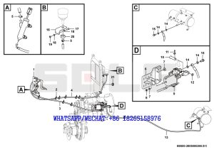 7 SDLG RS8140 ROAD ROLLER Clutch control B0500-2805000269