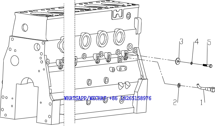 7 WEICHAI TD226B DIESEL ENGINE CRANKCASE ASSEMBLY -6