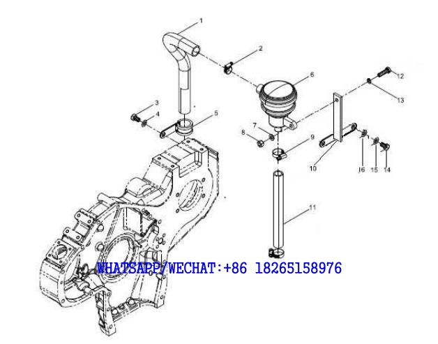 7 WEICHAI WP6G125E202 DHB06G0200 DIESEL ENGINE Crankcase ventilation device assembly A106-4110000846