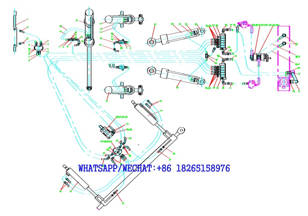 7 XCMG GR165,GR185,GR180,GR215 MOTOR GRADER PARTS CATALOG Working Hydraulic System