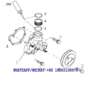 70 DACHAI DEUTZ BF6M1013 DIESEL ENGINE COOLANT PUMP