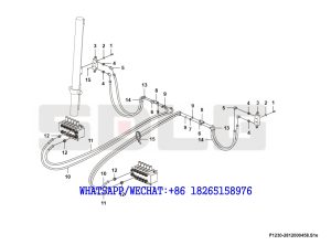 70 SDLG G9190 MOTOR GRADER Blade assembly F1230-2812000458