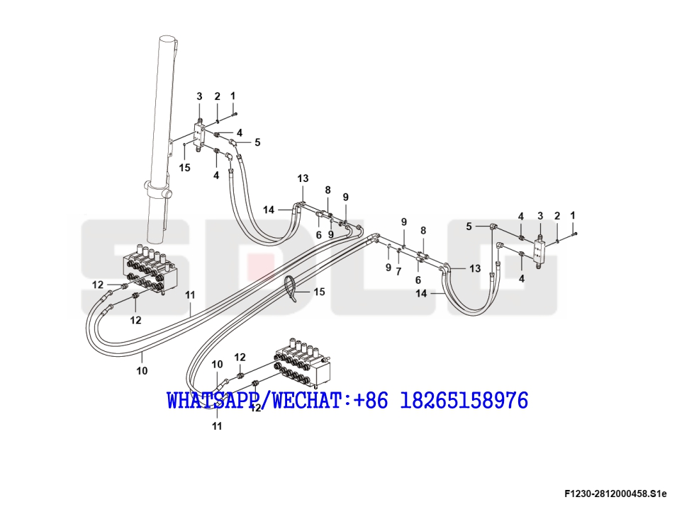 70 SDLG G9190 MOTOR GRADER Blade assembly F1230-2812000458