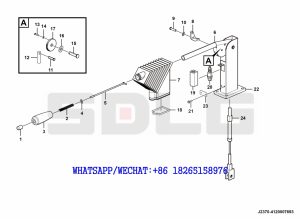 70 SDLG LG933 WHEEL LOADER WITH YUCHAI ENGINE (130501) Control mechanism J2370-4120007693