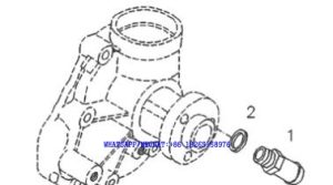 71 DACHAI DEUTZ BF6M1013 DIESEL ENGINE HOSE CONNECTOR