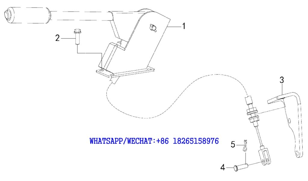 71 SDLG B877 BACKHOE LOADER PARTS CATALOG Parking brake assembly J4-2623000056
