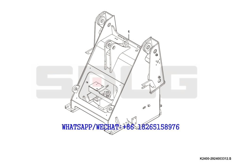 71 SDLG LG933 WHEEL LOADER WITH YUCHAI ENGINE Front frame K2400-2924003312