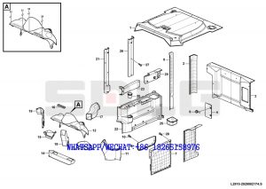 71 SDLG LG936 WHEEL LOADER Trimpanel assembly L2915-2929002174