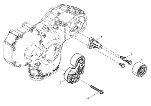 71 WEICHAI WP6 DHP06G0215 WP6G125E3 ENGINE Tensioner And Belt Group