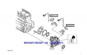 72 SDLG LG6225E HYDRAULIC EXCAVATOR Front cover-oil pump A54-6210