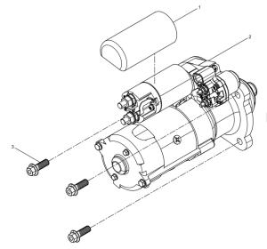 72 WEICHAI WP6 DHP06G0215 WP6G125E3 ENGINE Starter Motor Group