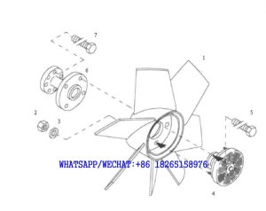 73 DACHAI DEUTZ BF6M1013 DIESEL ENGINE FAN AND VISCOUS FAN COUPL.