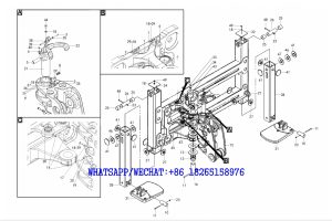 73 SDLG B877 BACKHOE LOADER PARTS CATALOG Excavating bracket assembly K2-2627000260