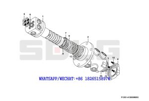 73 SDLG G9190 MOTOR GRADER ZH0401A202(320212) Center passage F1251-4120008093