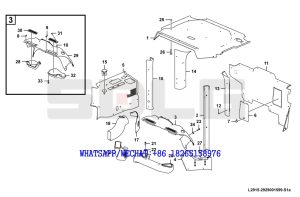 73 SDLG RS8140 ROAD ROLLER Trimpanel assembly L2915-2929001599