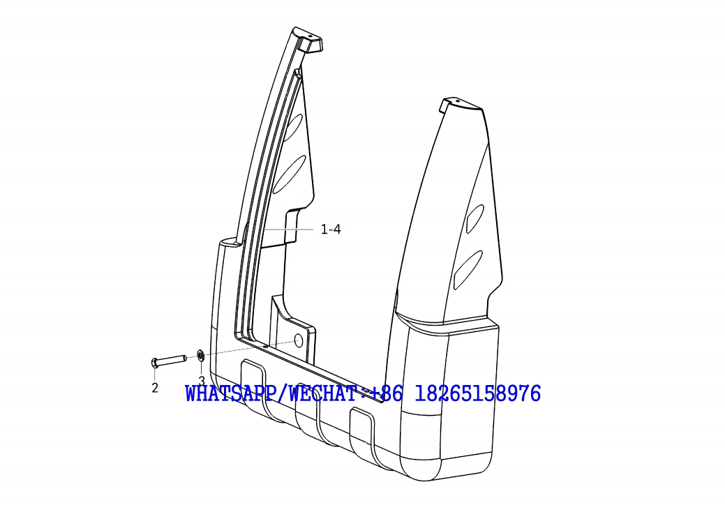 SDLG B877 BACKHOE LOADER PARTS CATALOG Counterweight assembly ...