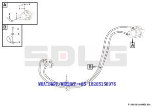 74 SDLG G9190 MOTOR GRADER Locking cylinder assembly F1260-2812000451