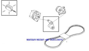 75 DACHAI DEUTZ BF6M1013 DIESEL ENGINE SET NARROW V-BELTS