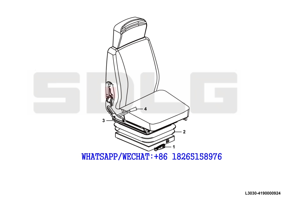 75 SDLG LG936 WHEEL LOADER LG01(331002) Driver seat L3030-4190000924