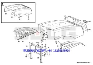 77 SDLG RS8140 ROAD ROLLER Engine hood system M2800-2828000491