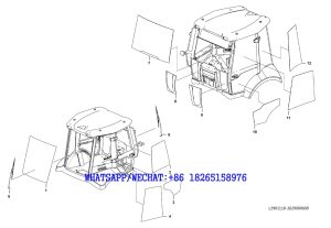 78 SDLG B877 BACKHOE LOADER PARTS CATALOG BHL Cab L2901110-2629000609