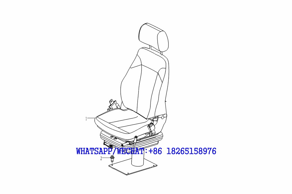 79 SDLG B877 BACKHOE LOADER PARTS CATALOG Seat assembly L3-2630000243