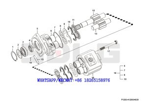 79 SDLG G9190 MOTOR GRADER (370101) Gear pump F1283-4120004039