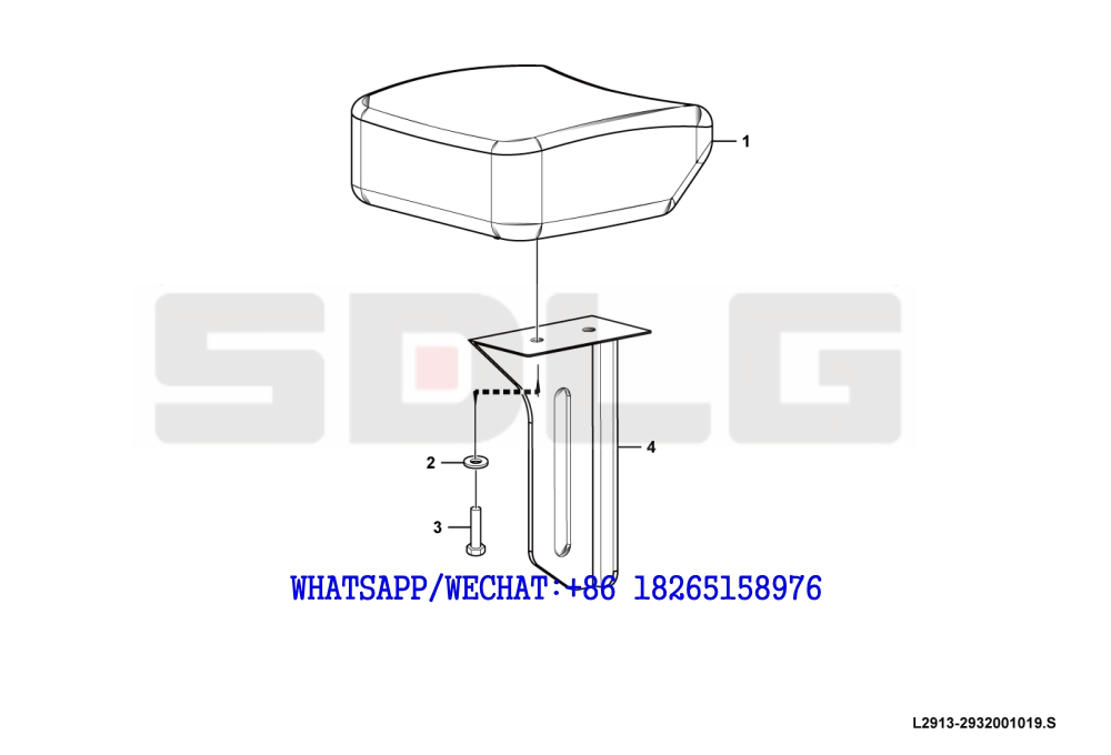 79 SDLG LG936 WHEEL LOADER Handrail L2913-2932001019