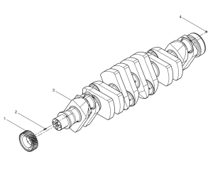 8 WEICHAI WP6 DHP06G0215 WP6G125E3 ENGINE Crankshaft Group