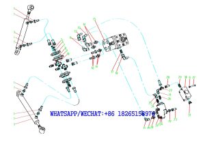 8 XCMG GR165,GR185,GR180,GR215 MOTOR GRADER PARTS CATALOG Steering Hydraulic System