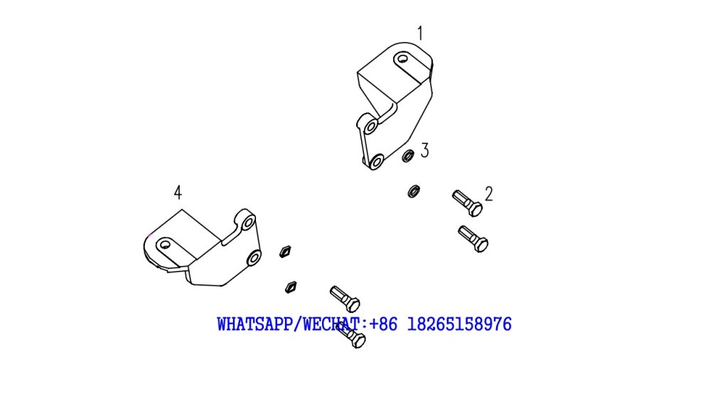 80 DACHAI DEUTZ BF6M1013 DIESEL ENGINE FRONT SUSPENSION BRACKET