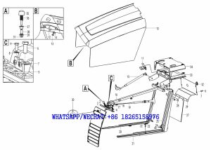 80 SDLG B877 BACKHOE LOADER PARTS CATALOG Cover assembly M1-2633002050