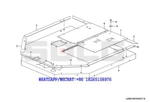 80 SDLG LG933 WHEEL LOADER WITH YUCHAI ENGINE Cab bench assembly L2920-2931002477