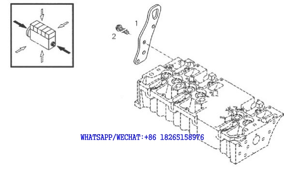 81 DACHAI DEUTZ BF6M1013 DIESEL ENGINE SUSPENSION PLATE