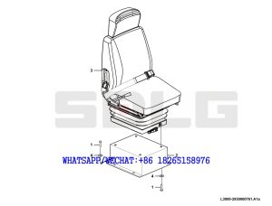 81 SDLG LG933 WHEEL LOADER WITH YUCHAI ENGINE Driver seat L3000-2930000761