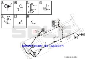 81 SDLG RS8140 ROAD ROLLER Rear frame electric assembly P4200-2842000005