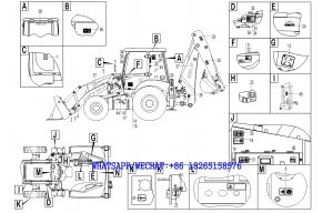 82 SDLG B877 BACKHOE LOADER PARTS CATALOG Sign and logo M3-2636000498