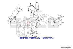 82 SDLG LG936 WHEEL LOADER Engine Cover accessories M3400-2934004878