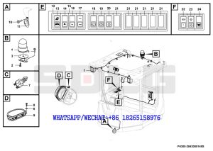 82 SDLG RS8140 ROAD ROLLER Cab electric system P4300-2843000149