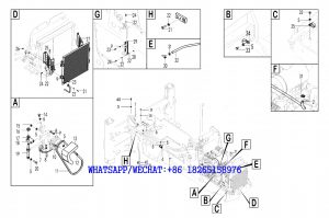 83 SDLG B877 BACKHOE LOADER PARTS CATALOG Air conditioning heating assembly N1-2635000604